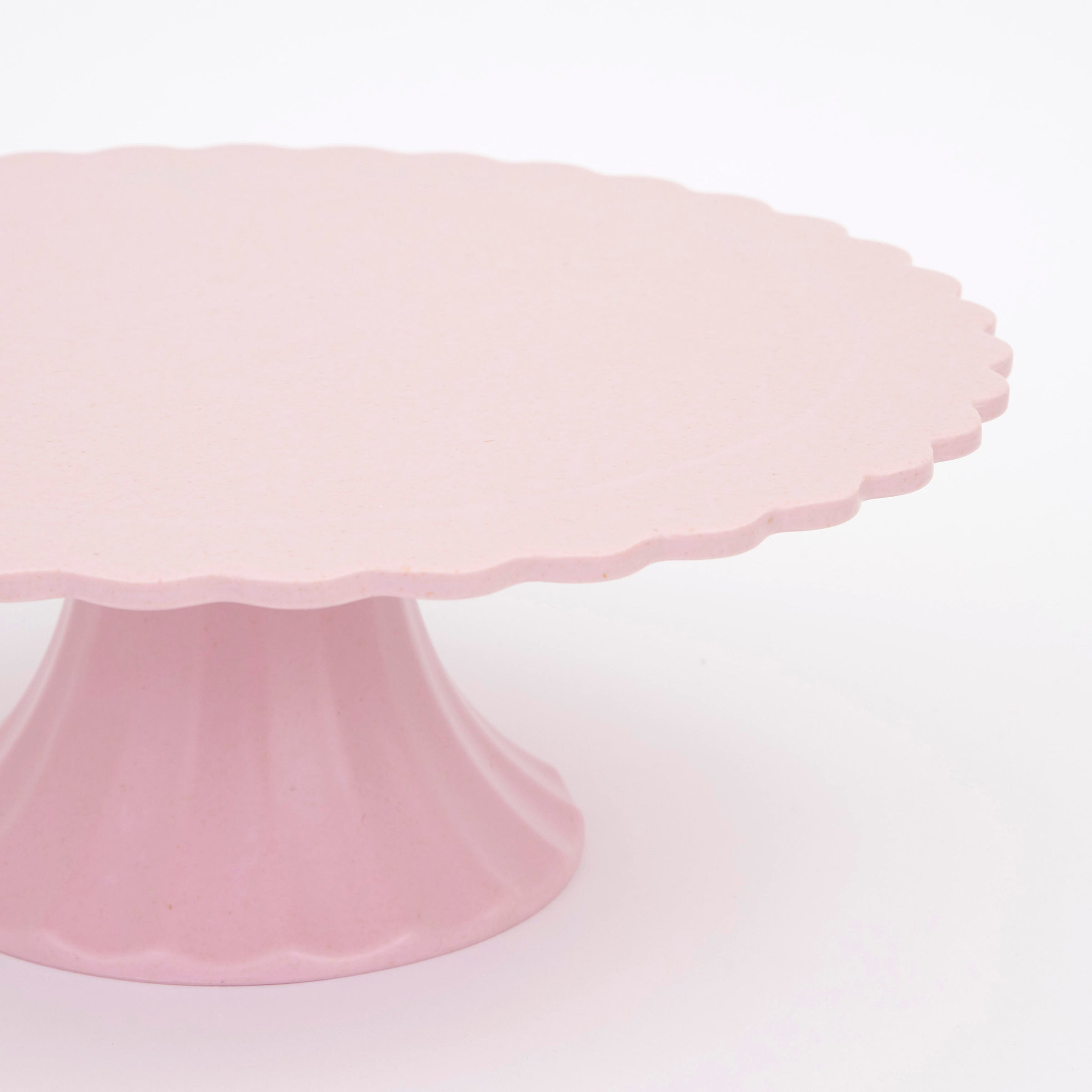 Medium Reusable Bamboo Cake Stand, Pink - Image 4