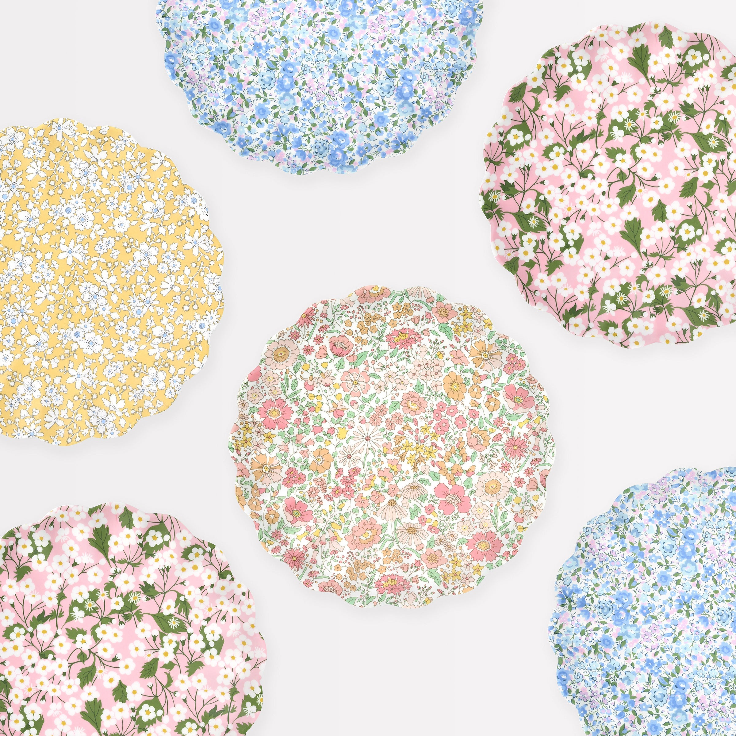 Meri Meri x Liberty Mixed Small Melamine Plates, Set of 4 - Image 6
