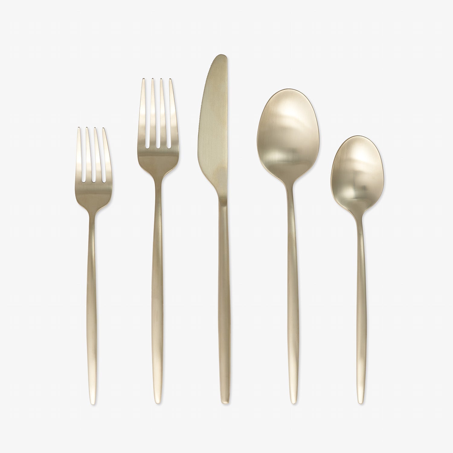 Alternative view of Gaze Champagne Satin 20 Piece Flatware Set