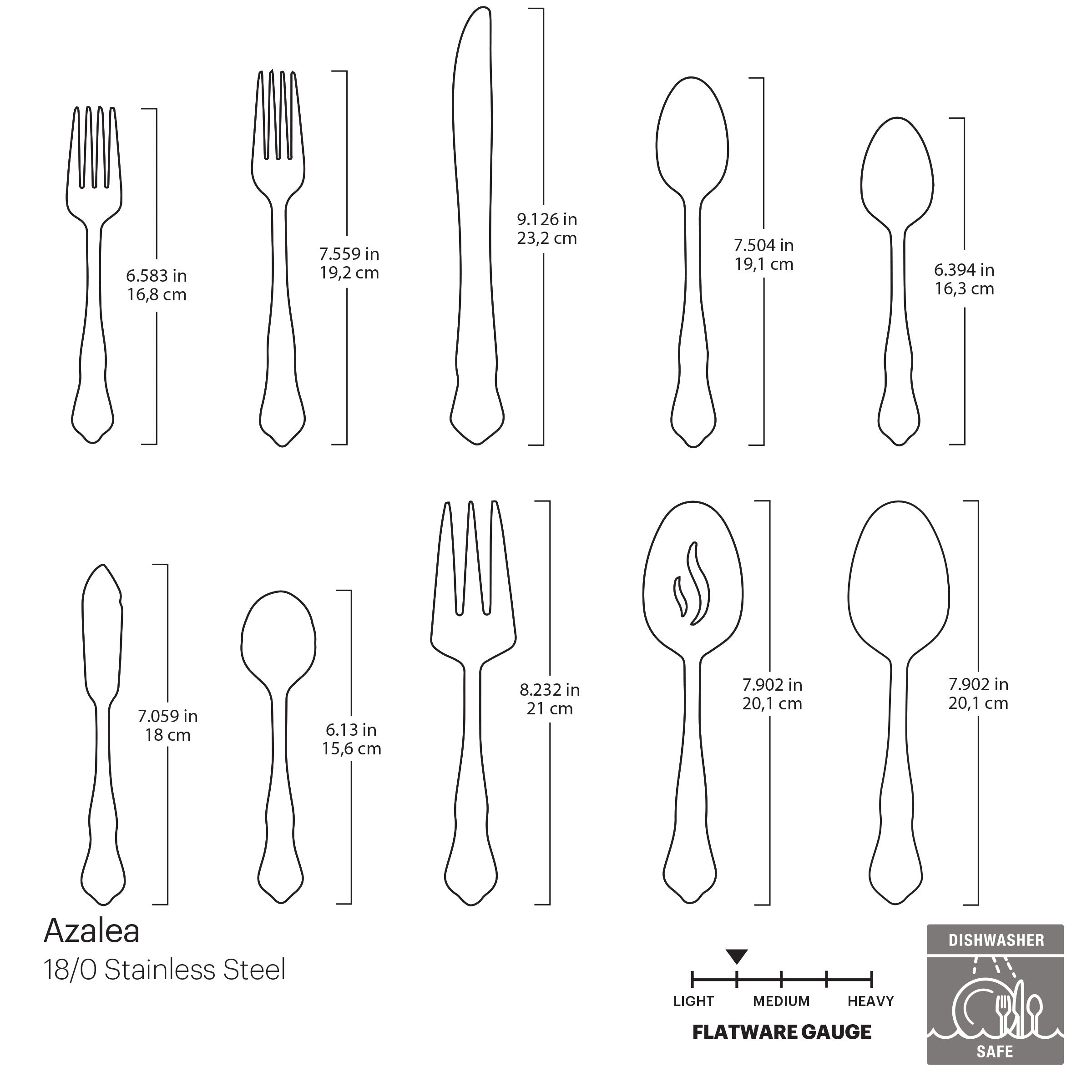 Azalea 45 Piece Flatware Set - Image 3