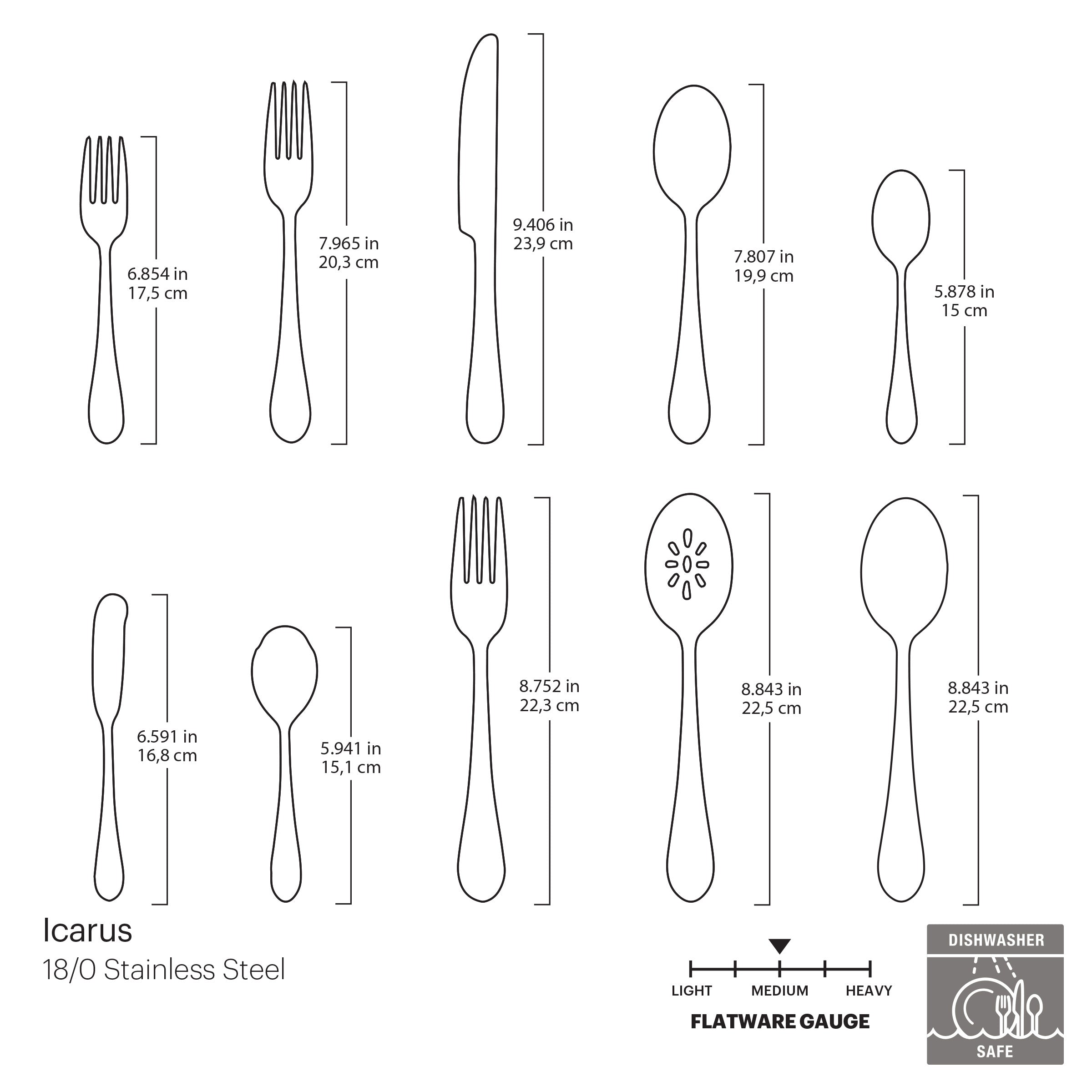 Alternative view of Icarus 45 Piece Flatware Set
