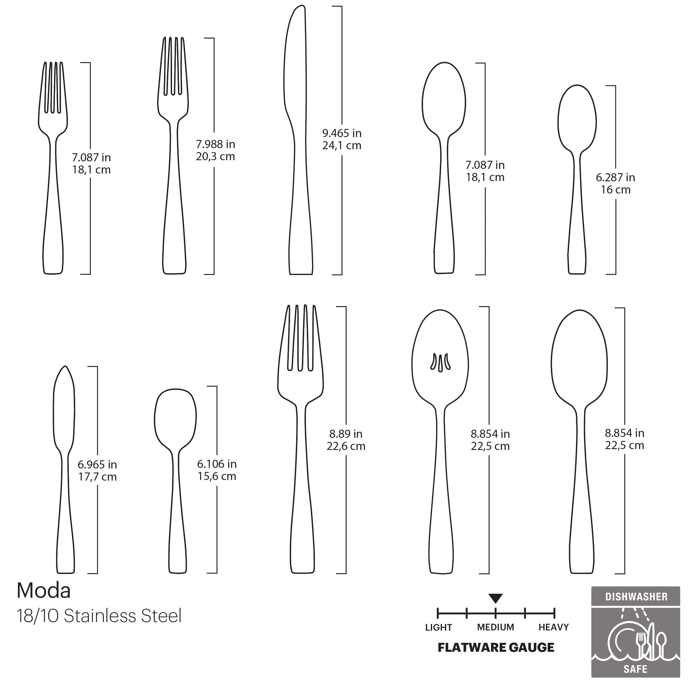 Moda 65 Piece Flatware Set - Image 5