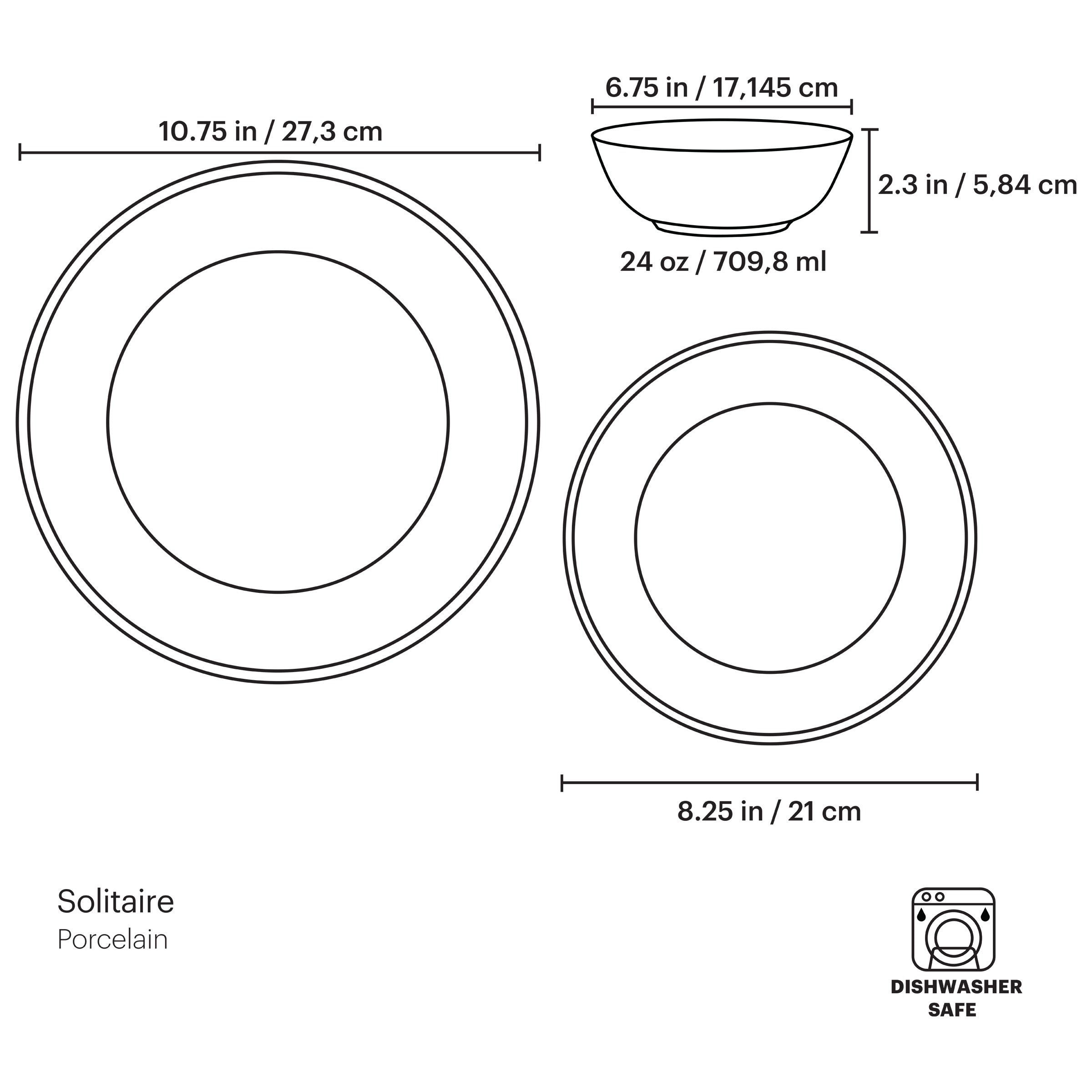 Alternative view of Solitaire 12 Piece Dinnerware Set
