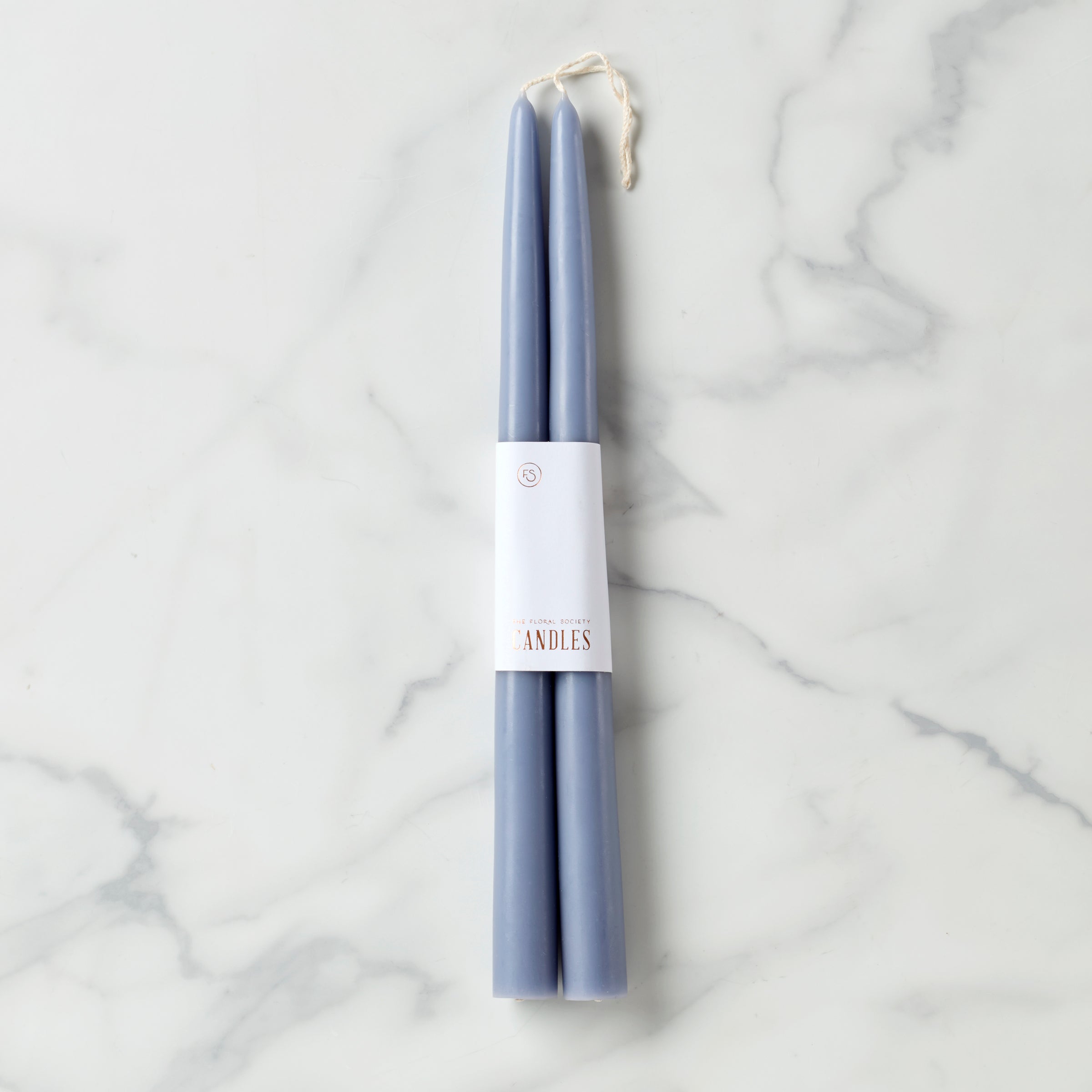 Dipped 12" Taper Candle Pair   Heron