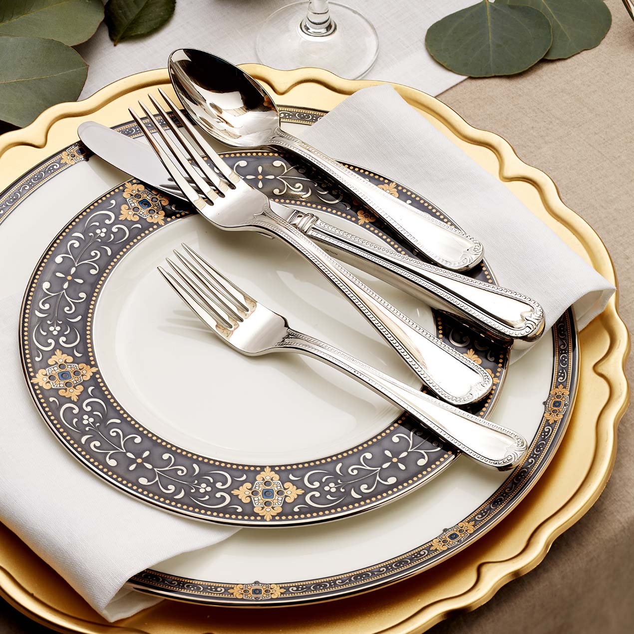 Alternative view of Vintage Jewel 3 Piece Place Setting