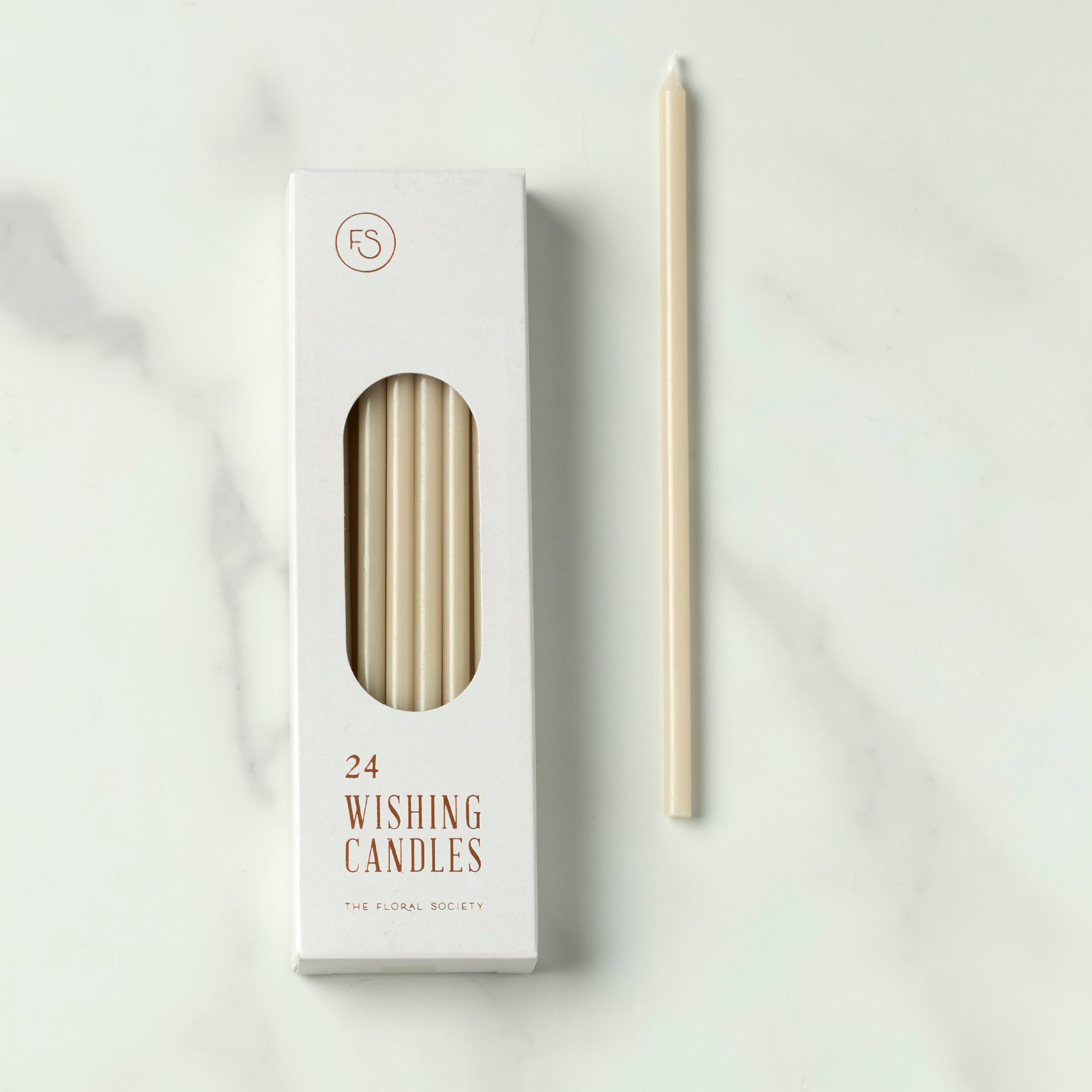 Wishing Candles Set Of 24   Parchment