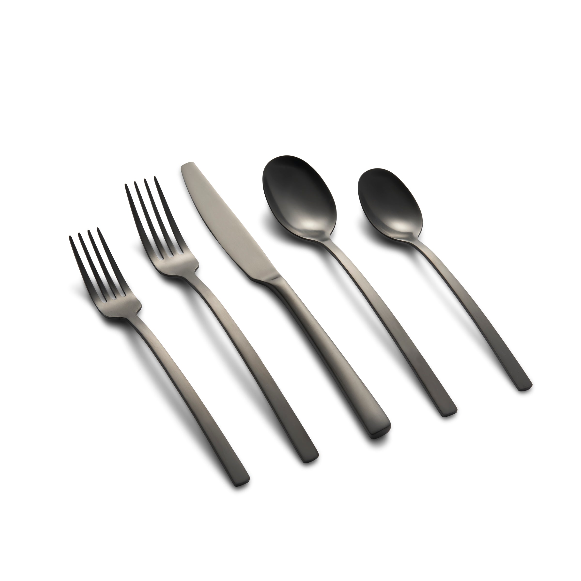 Beacon Black Satin 20 Piece Flatware Set