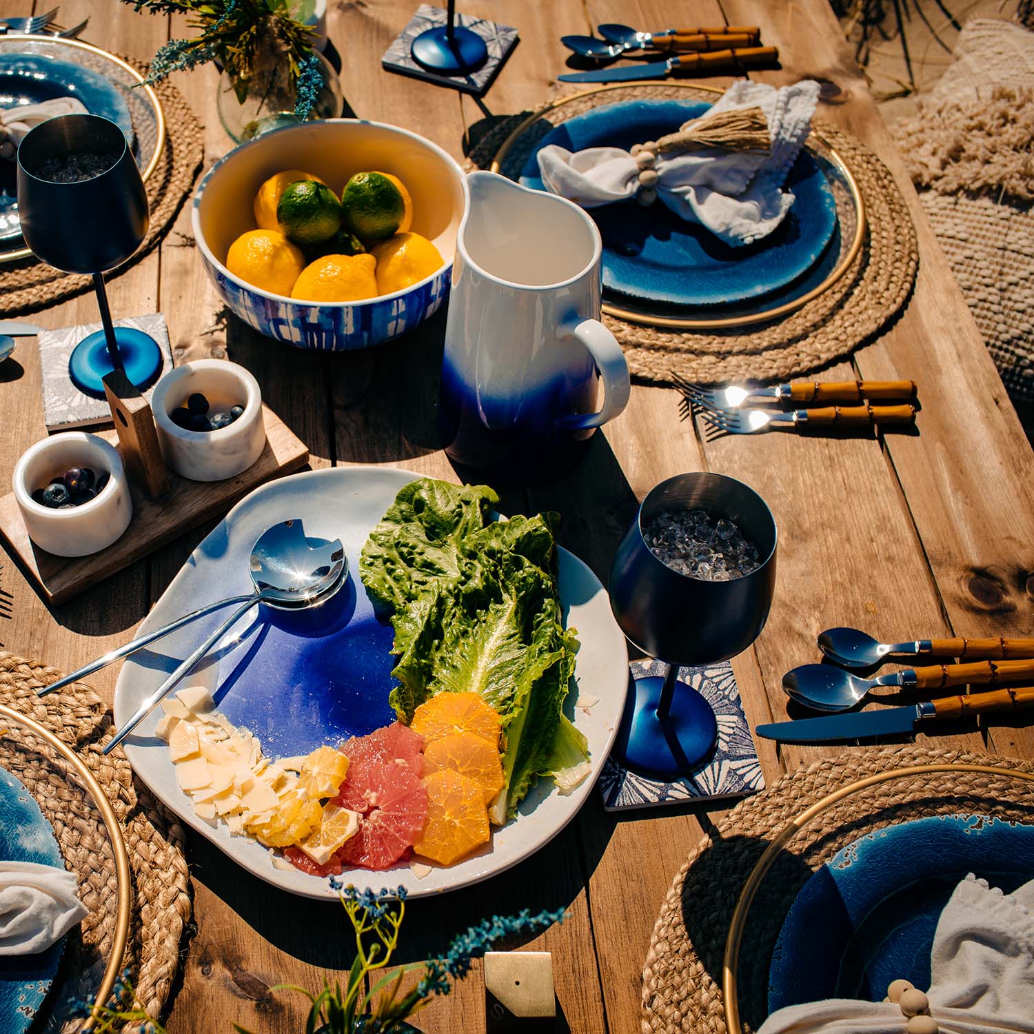 Bamboo Handle 20 Piece Flatware Set - Image 12