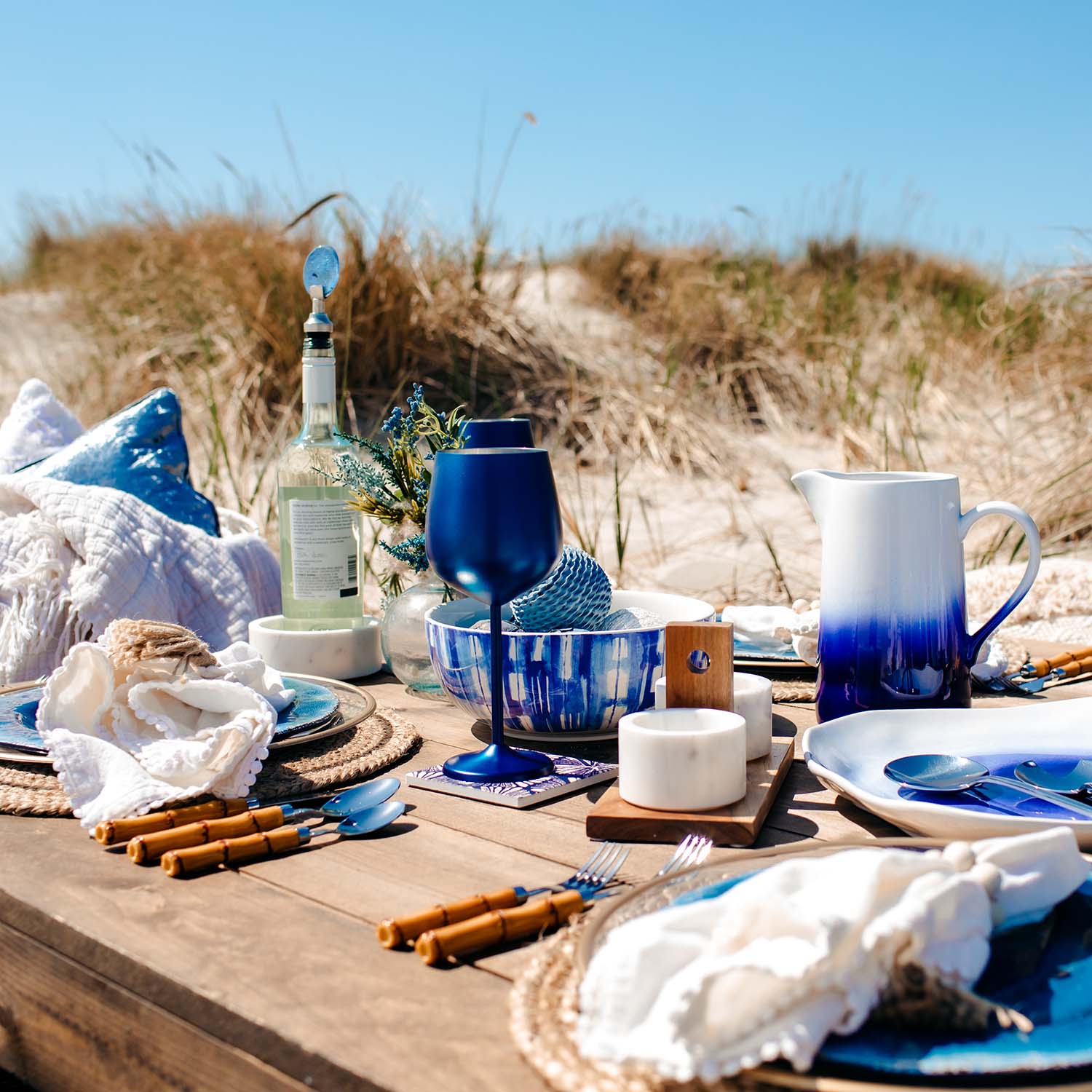 Bamboo Handle 20 Piece Flatware Set - Image 5