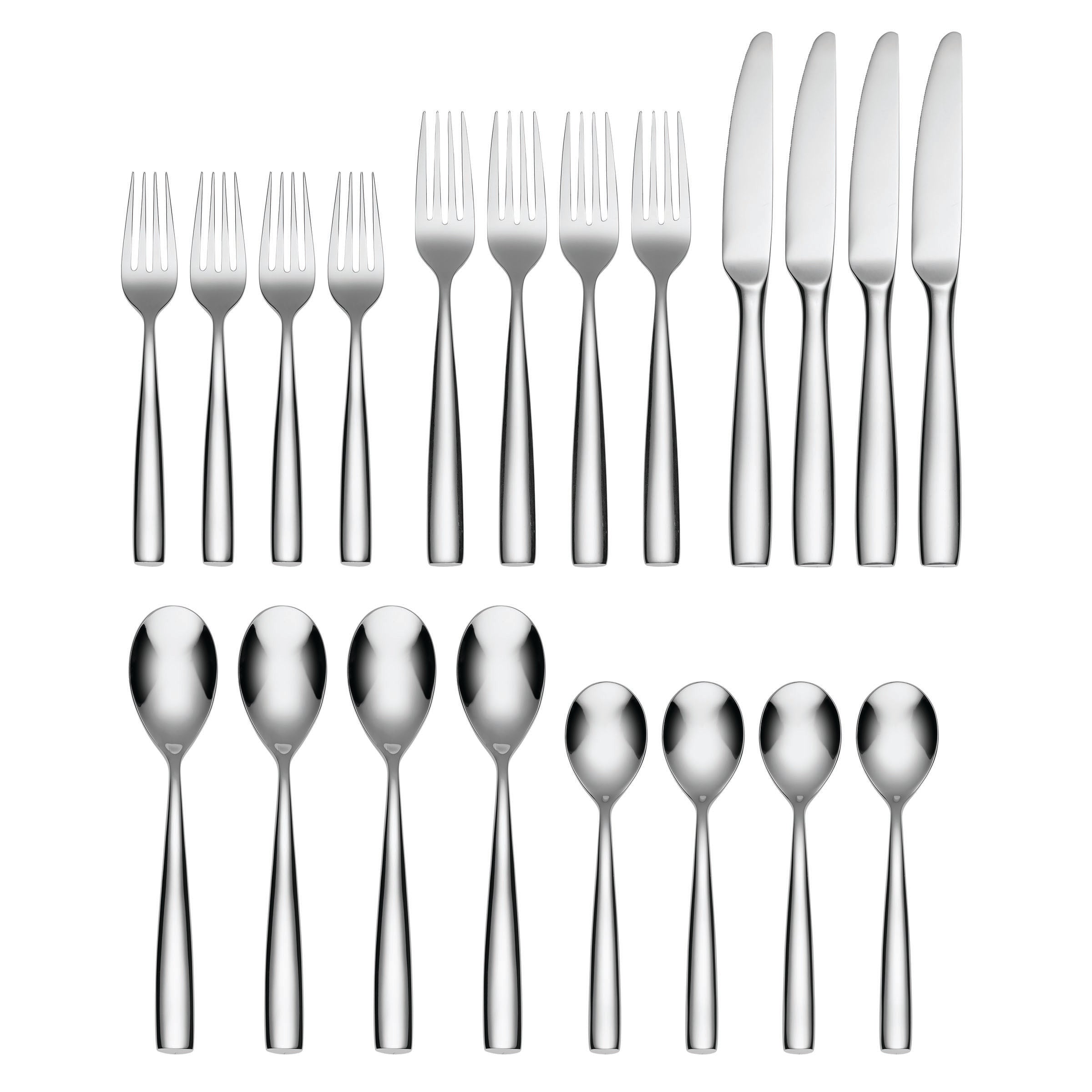 Alternative view of Linden Mirror 20 Piece Flatware Set