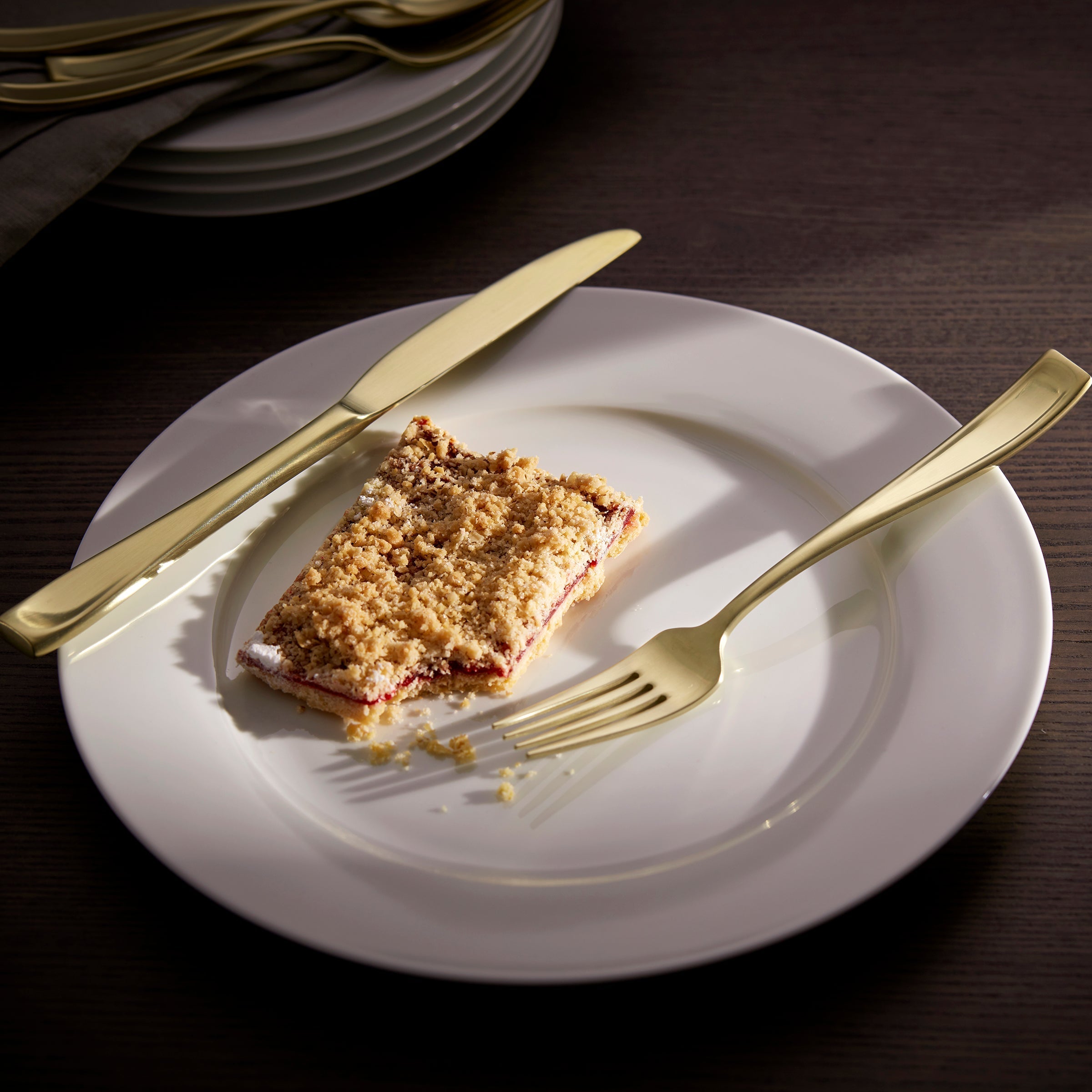 Alternative view of Moda Champagne Satin 20 Piece Flatware Set